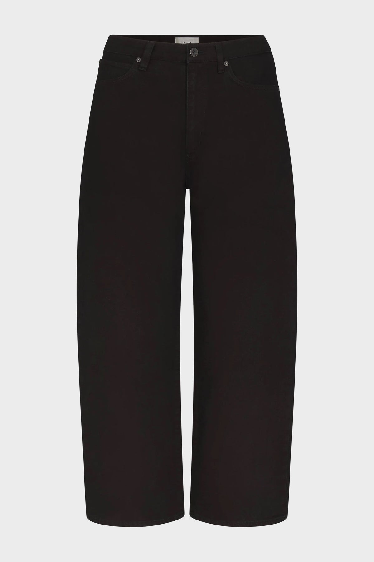 FRAME The Bow Wide-Leg Jeans - Black