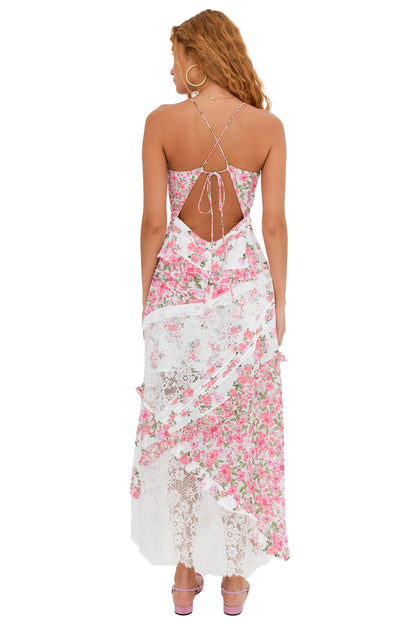 For Love & Lemons Rosalyn Maxi Dress