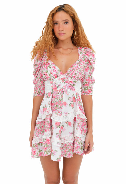 For Love & Lemons Rosalyn Mini Dress