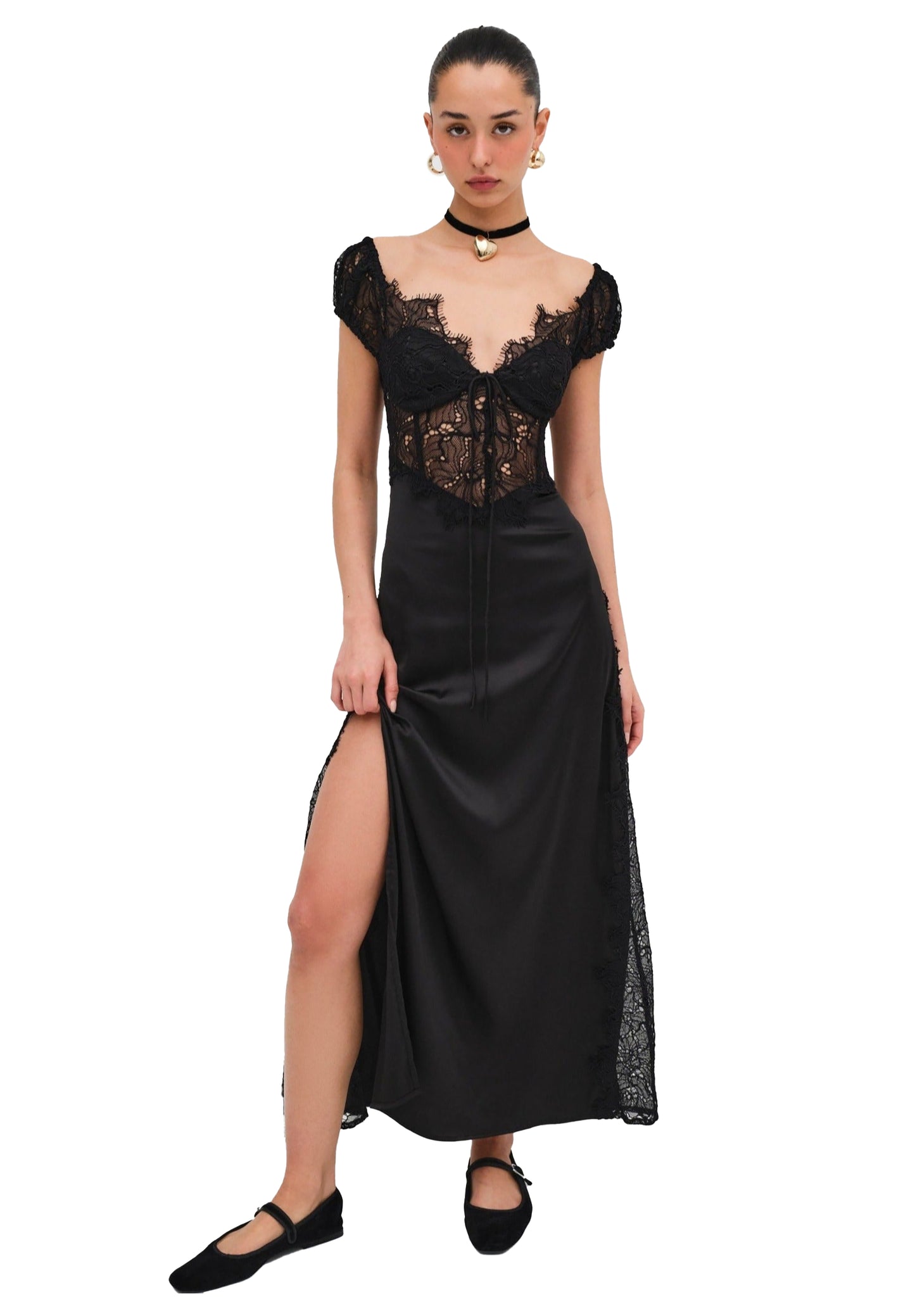 For Love & Lemons Casey Maxi Dress