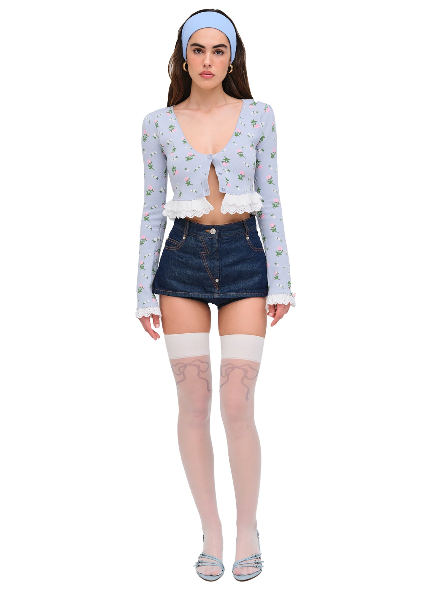 For Love & Lemons Amalia Knit Cardigan