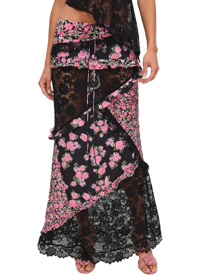 For Love & Lemons Rosalyn Maxi Skirt