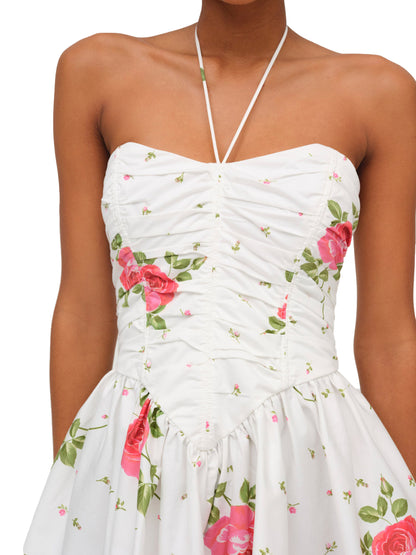 For Love & Lemons Rosebud Corset Mini Dress