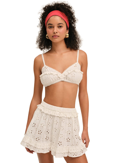 For Love & Lemons Dreamy Daisy Mini Skirt