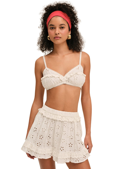 For Love & Lemons Dreamy Daisy Mini Skirt