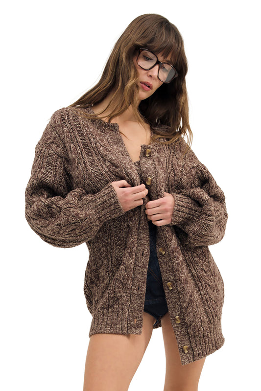 For Love & Lemons Nathalie Knit Oversized Cardigan
