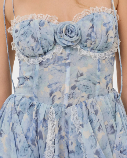 For Love & Lemons Elea Asymmetrical Mini Dress