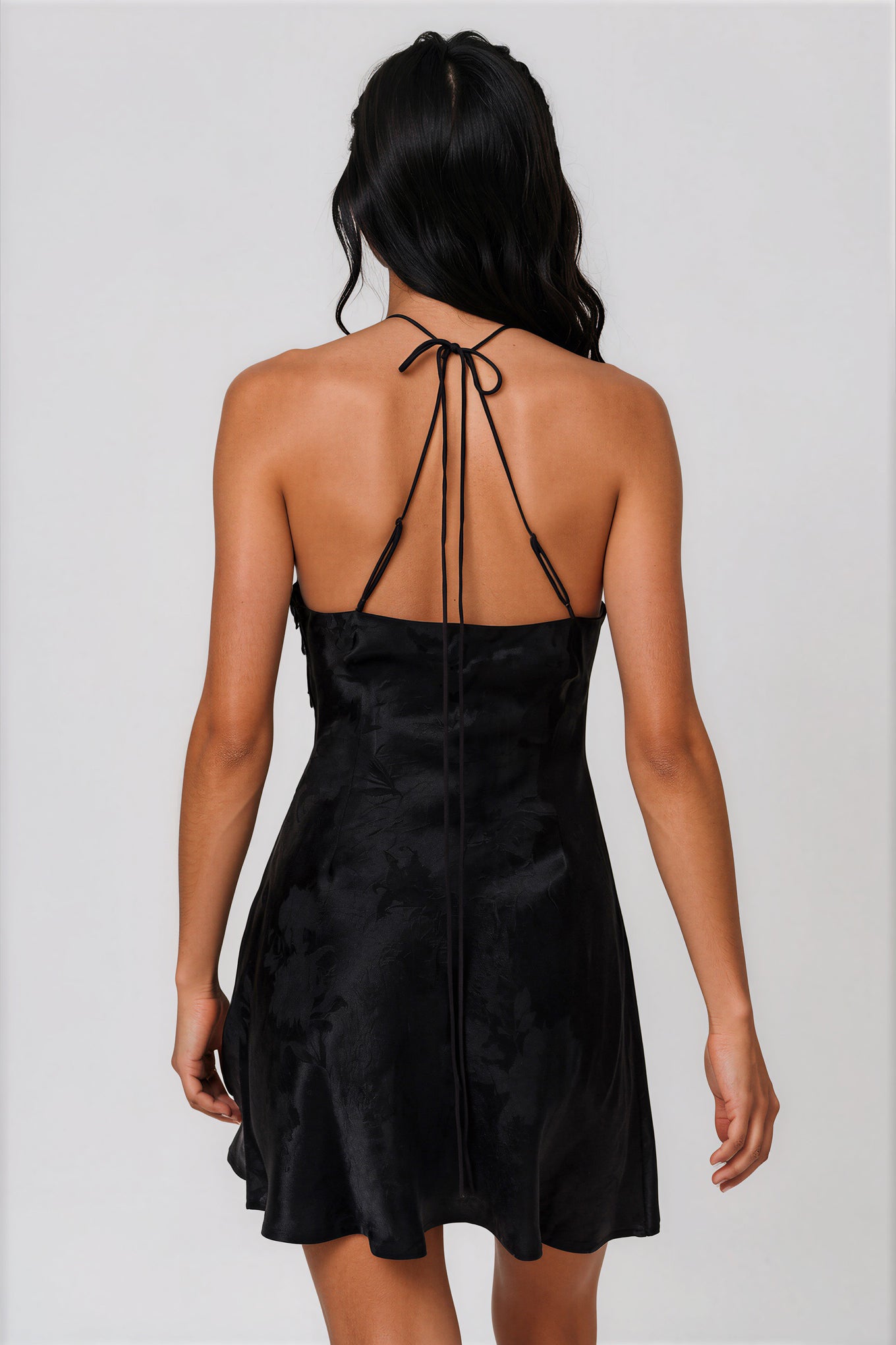 For Love & Lemons Adrift Halter Mini Dress