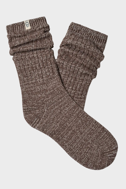 UGG Socks - Women's Rib Knit Slouchy Crew Sock - 3 Pack
