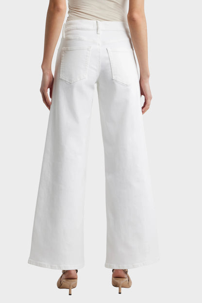 FRAME Le Slim Palazzo Jeans - White