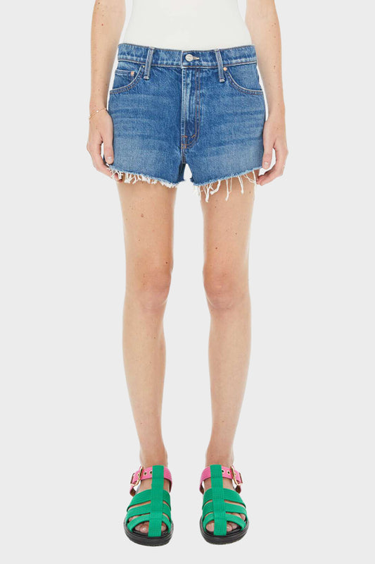 MOTHER The Dodger Short Short Fray - Green Thumb