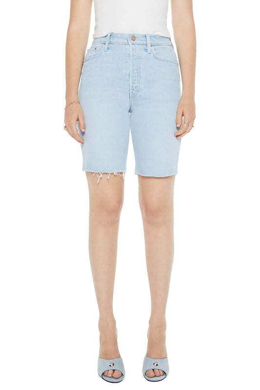 MOTHER High Waisted Rider Bermuda Short Fray