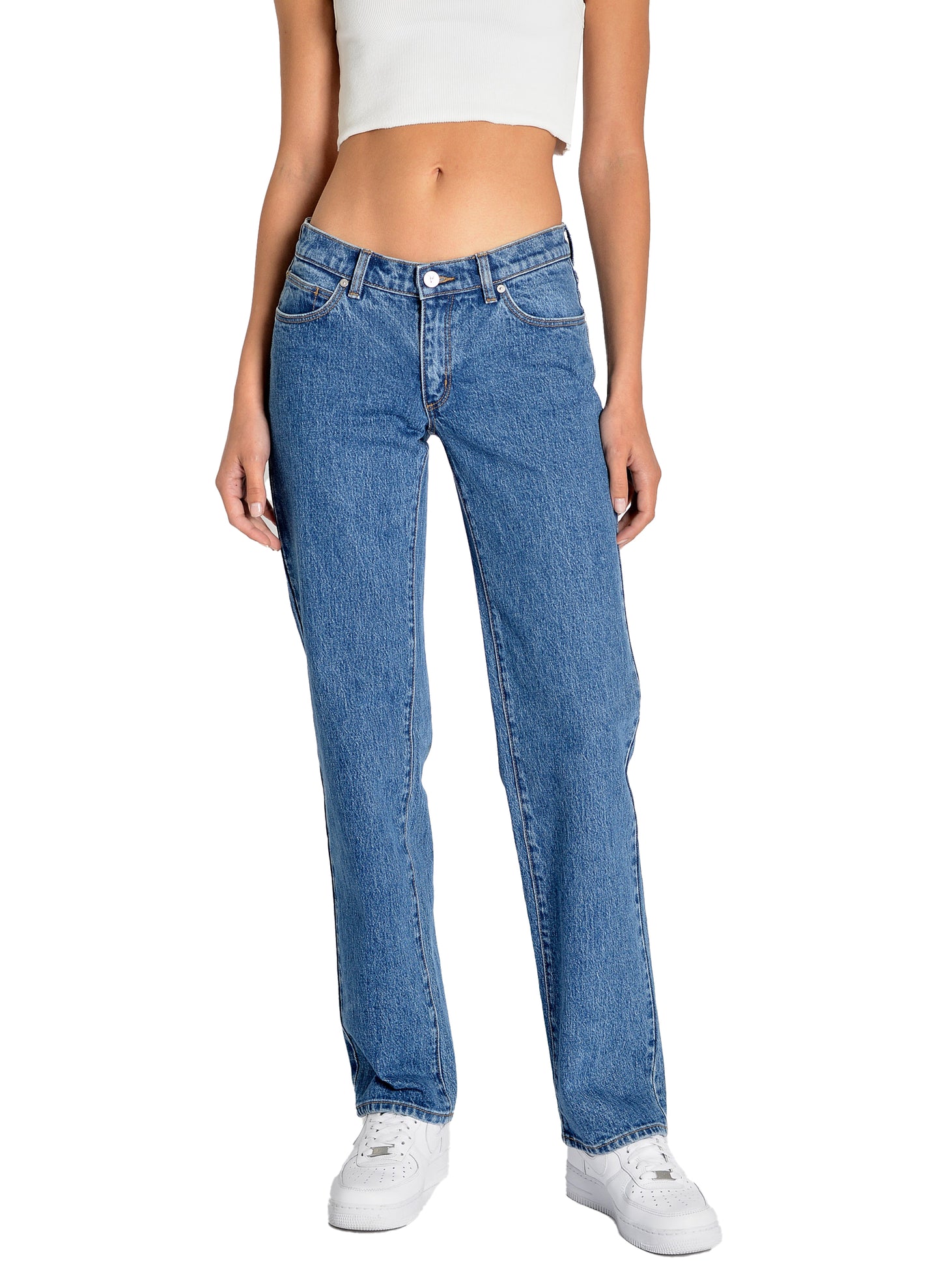 Abrand Jeans A 99 Low Straight Denim Jeans in Chantell