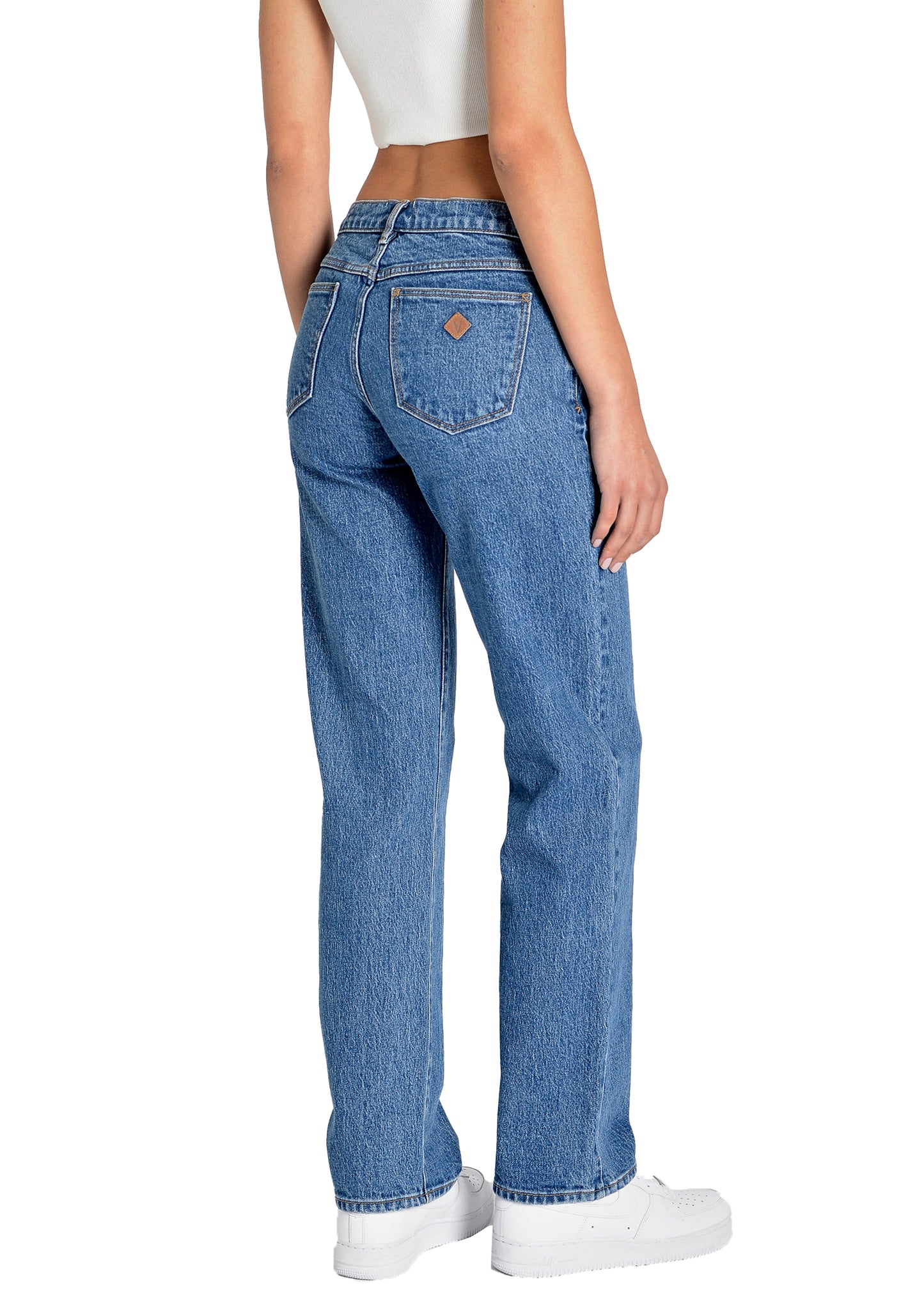 Abrand Jeans A 99 Low Straight Denim Jeans in Chantell