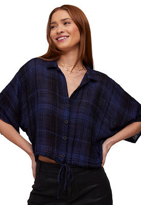 Bella Dahl Flowy Tie Waist Shirt