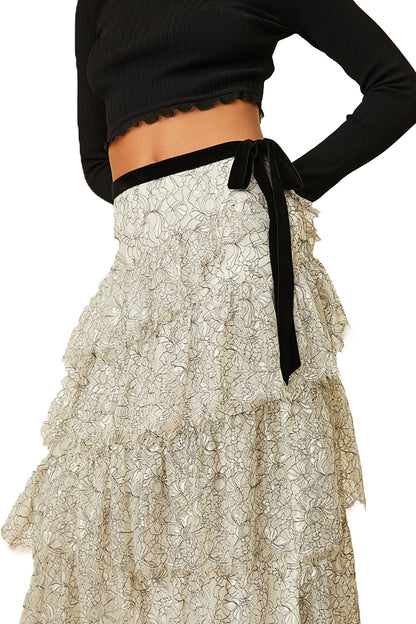 LOVESHACKFANCY Merado Skirt