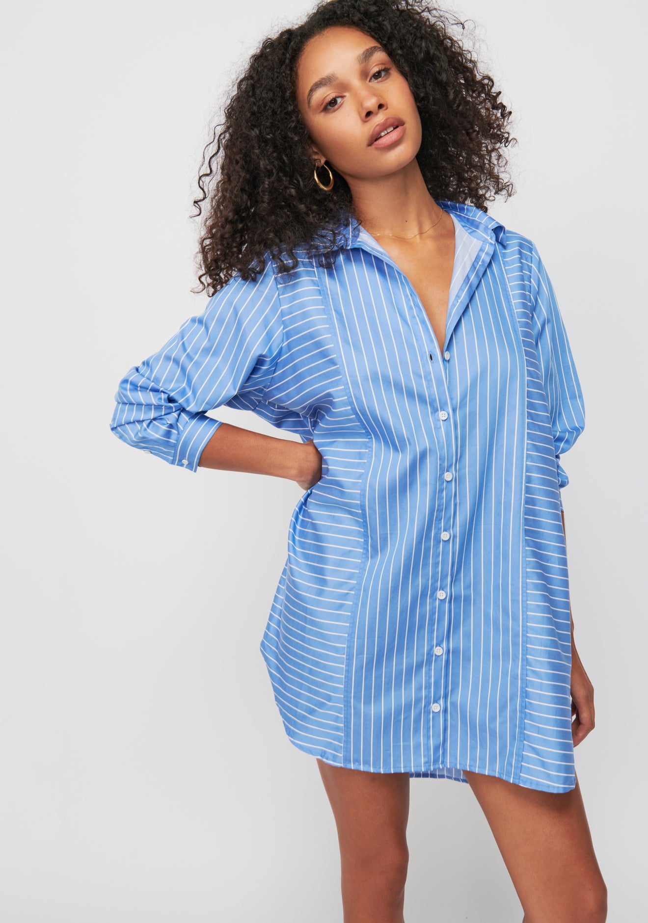 Nation LTD Marni Oversized Button Up Dress