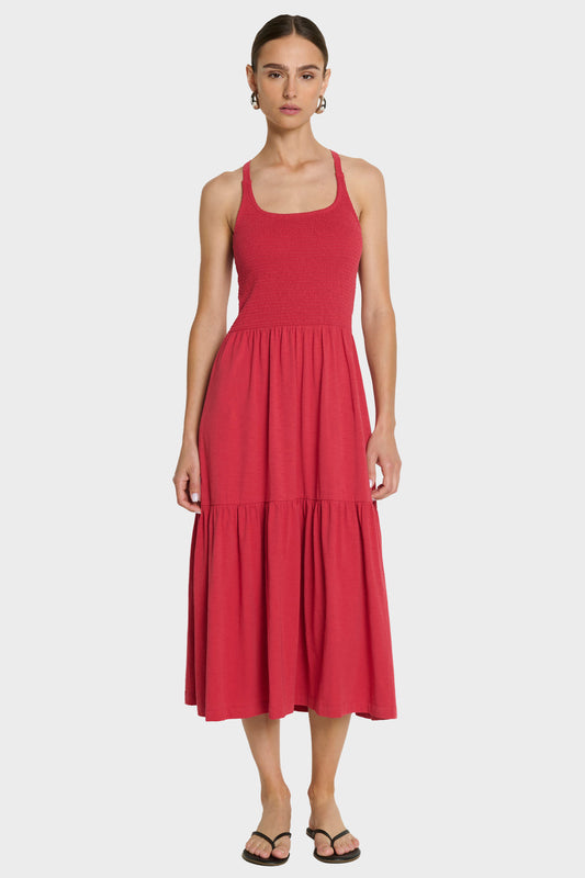 Nation LTD Penelope Cross Back Midi Dress