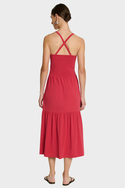 Nation LTD Penelope Cross Back Midi Dress