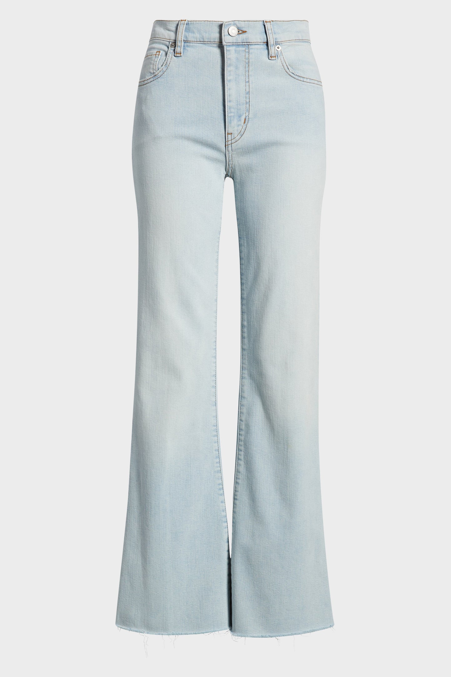 FRAME The Icon Raw Hem Flare Jeans -  Preen Raw After