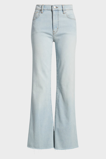 FRAME The Icon Raw Hem Flare Jeans -  Preen Raw After