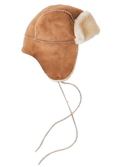 UGG Stitched Sheepskin Trapper Hat