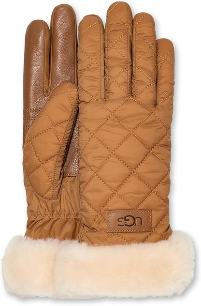 UGG Quilted Performance Tech Gloves with Microfur Lining