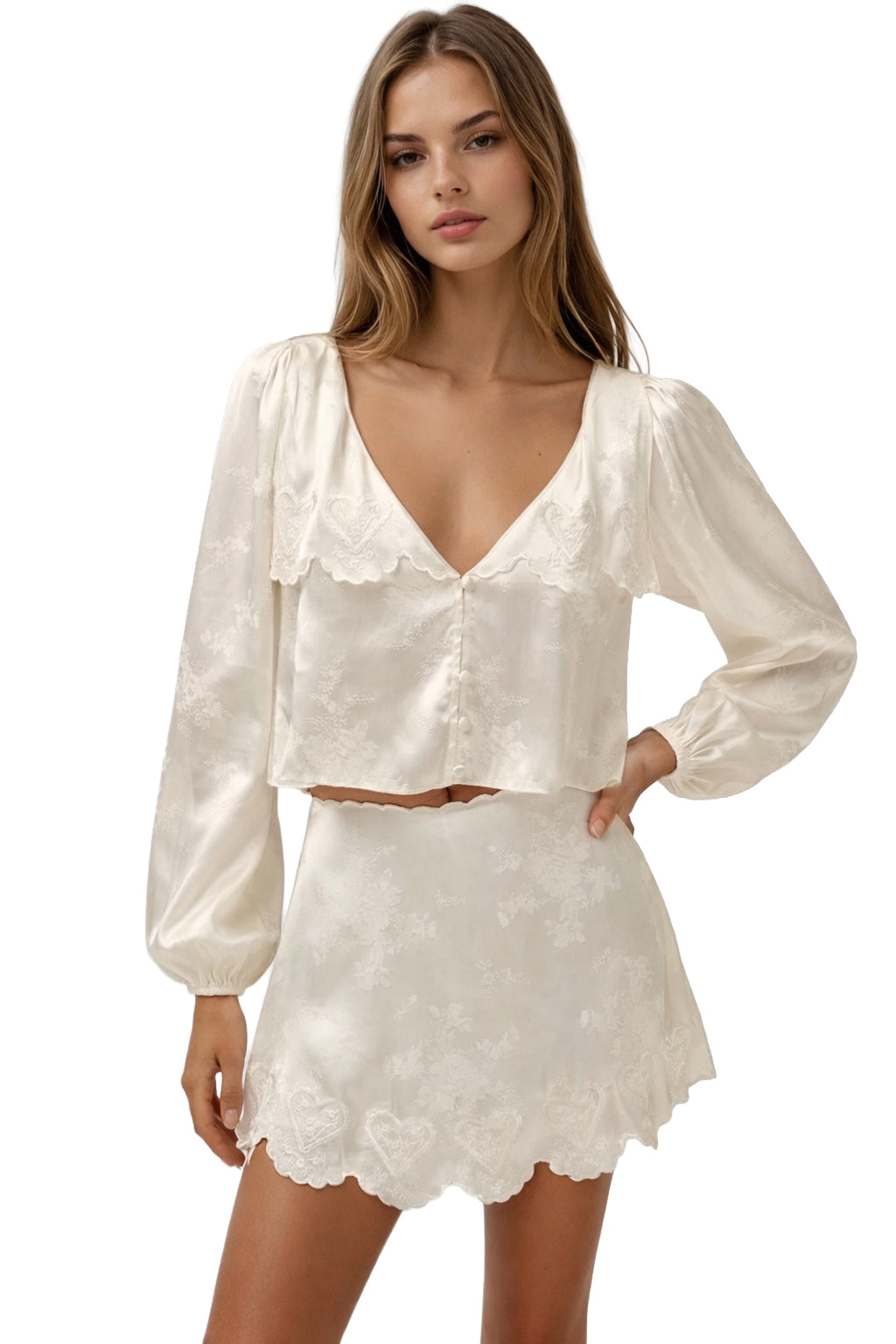 For Love & Lemons Locked Hearts Top