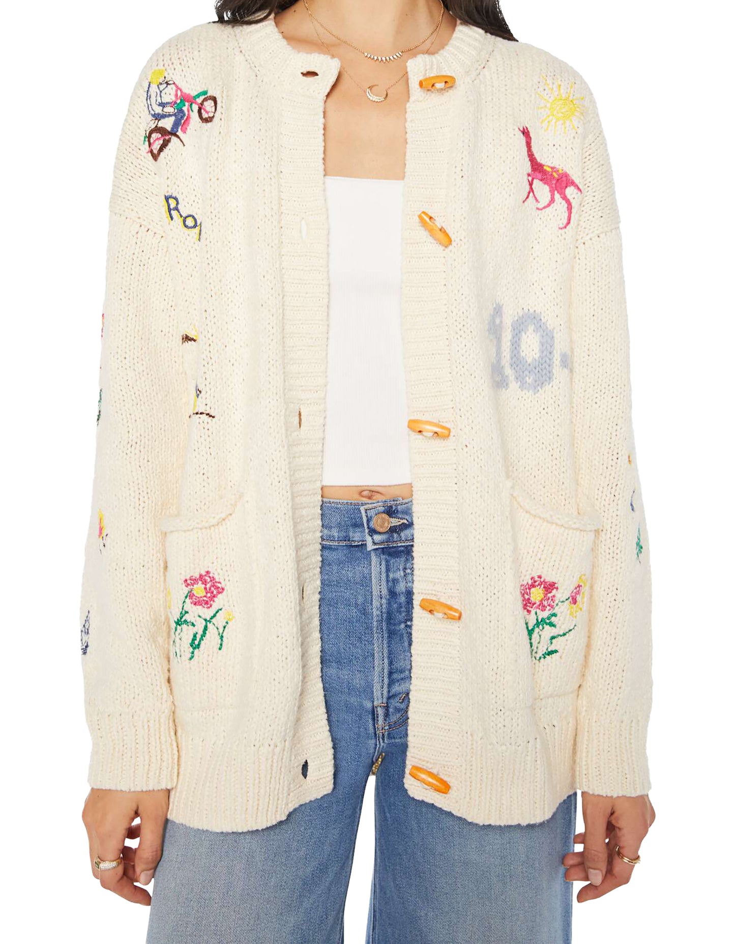 MOTHER The Long Drop Cardigan - Out There