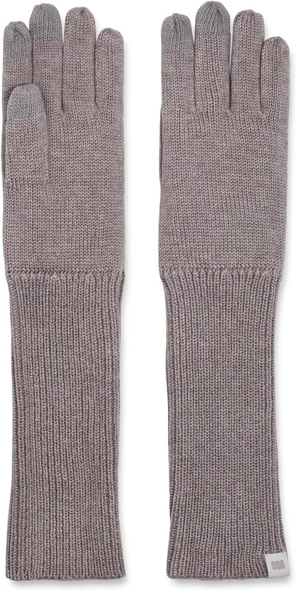 UGG Long Knit Gloves with Smart Conductive Palm and Fingers