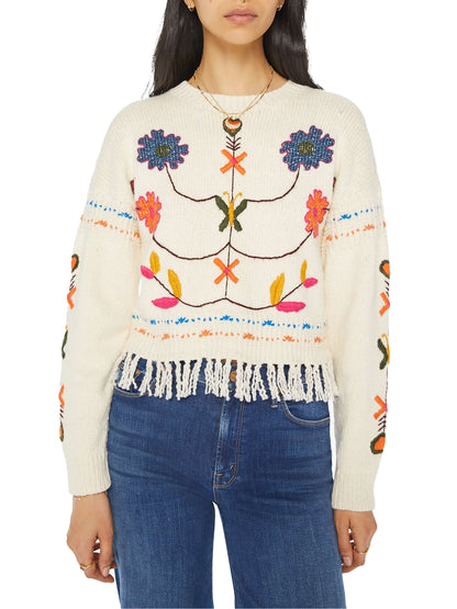 MOTHER The Itsy Jumper Fringe Sweater - Little Trinket