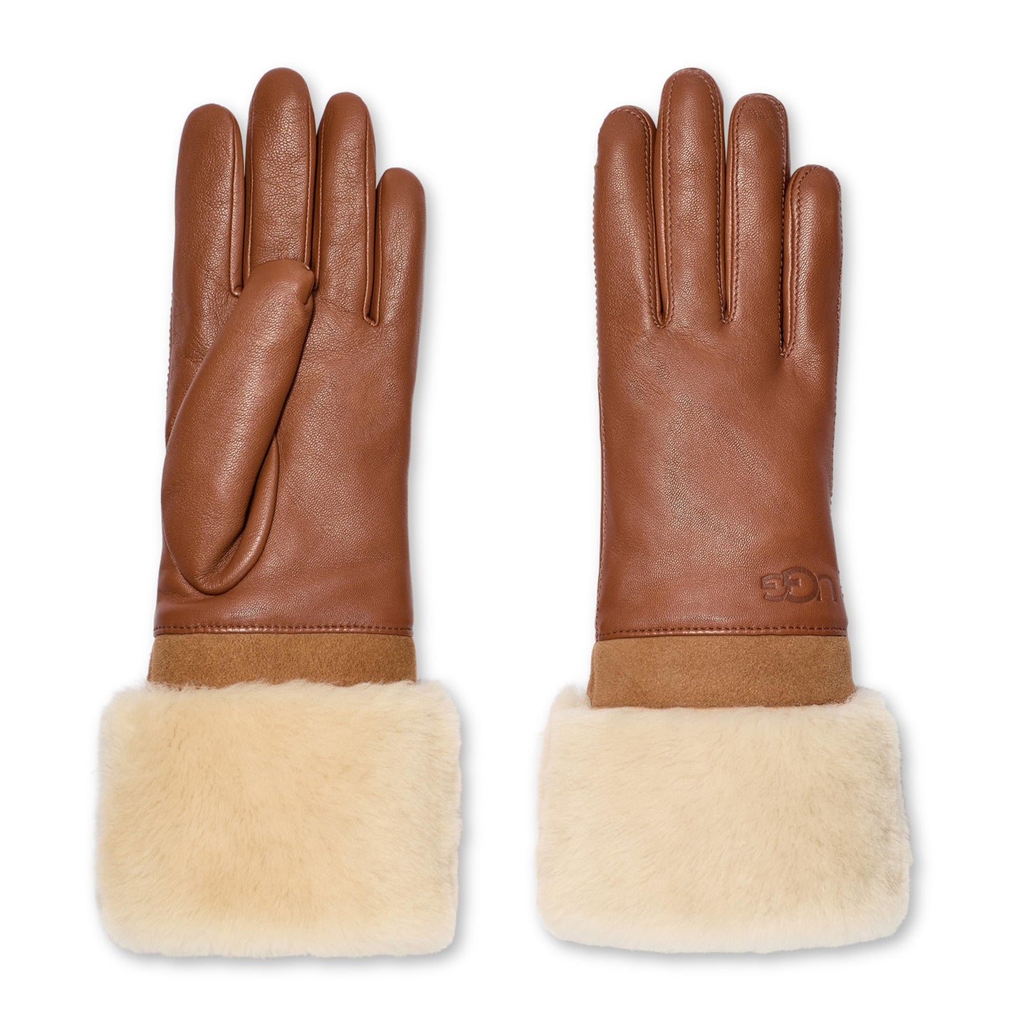 UGG Sheepskin Cuff Leather Gloves