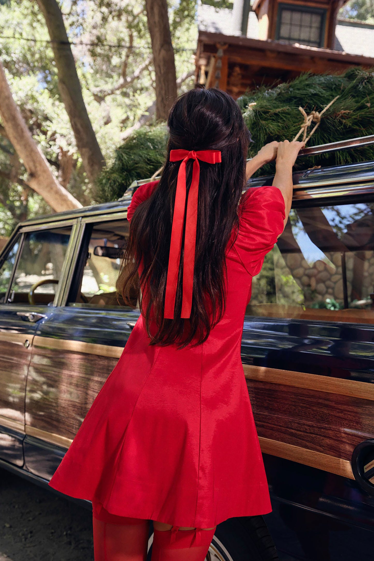 For Love & Lemons Amaya Satin Hair Bow