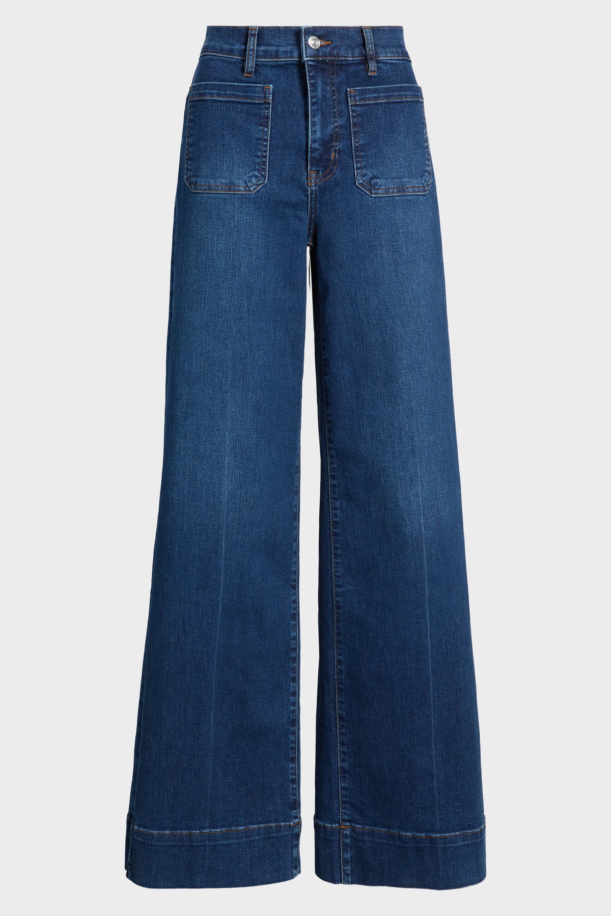 FRAME Le Slice Slim Palazzo Long -  Folklore