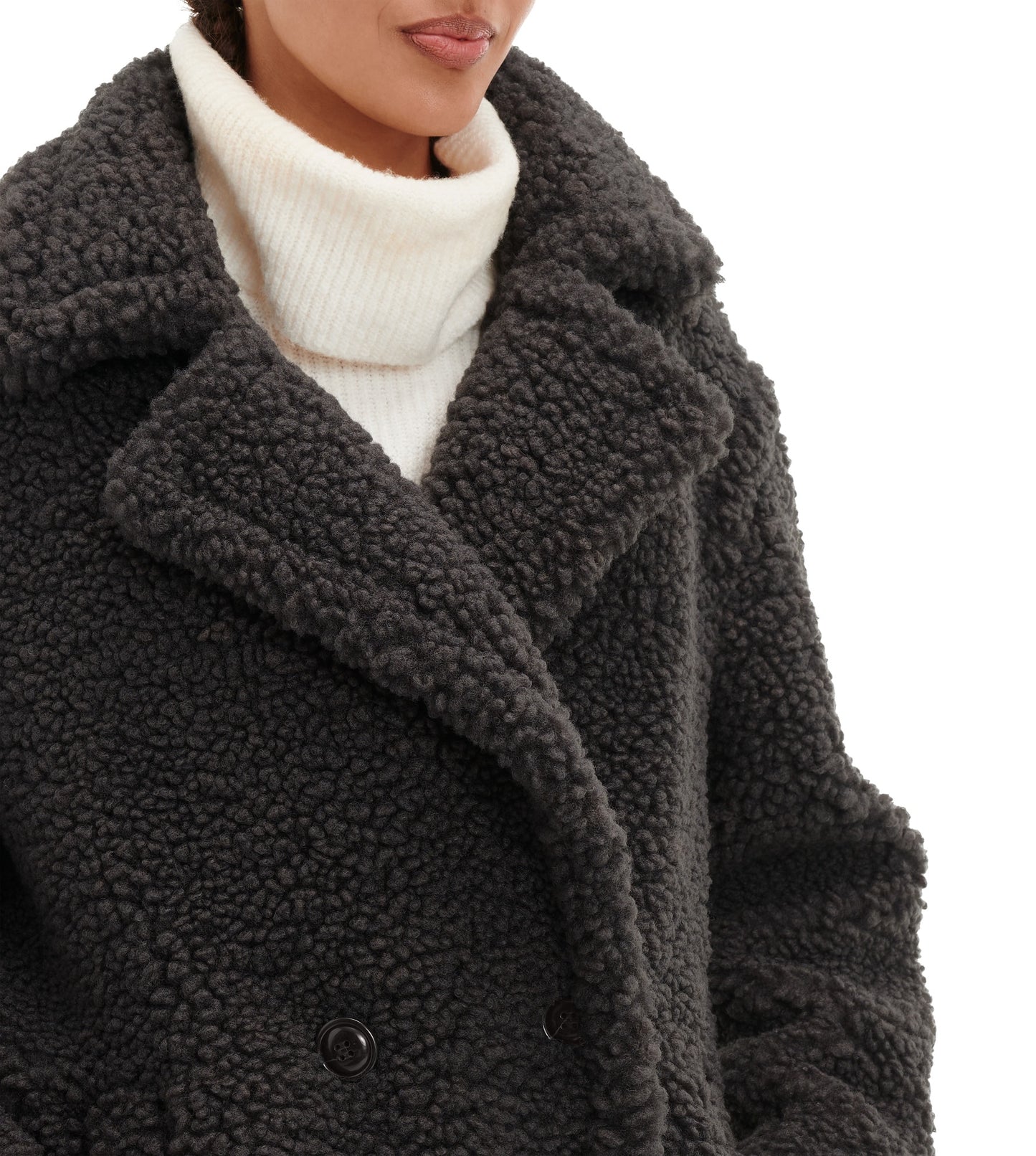 UGG Gertrude Long Teddy Coat