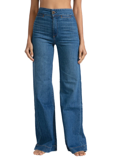 ASKK NY Brighton Wide Leg Jeans - Mercury