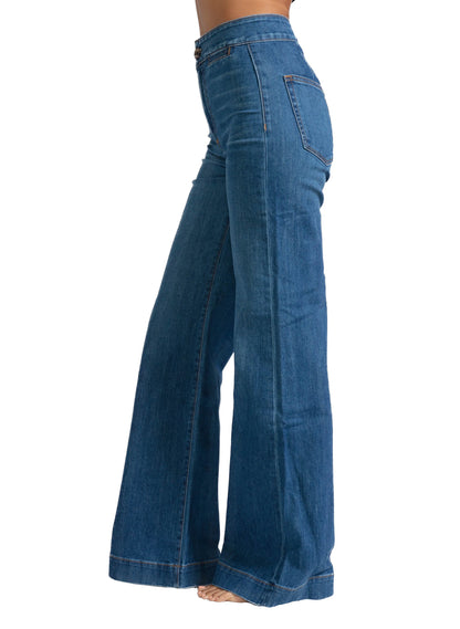 ASKK NY Brighton Wide Leg Jeans - Mercury