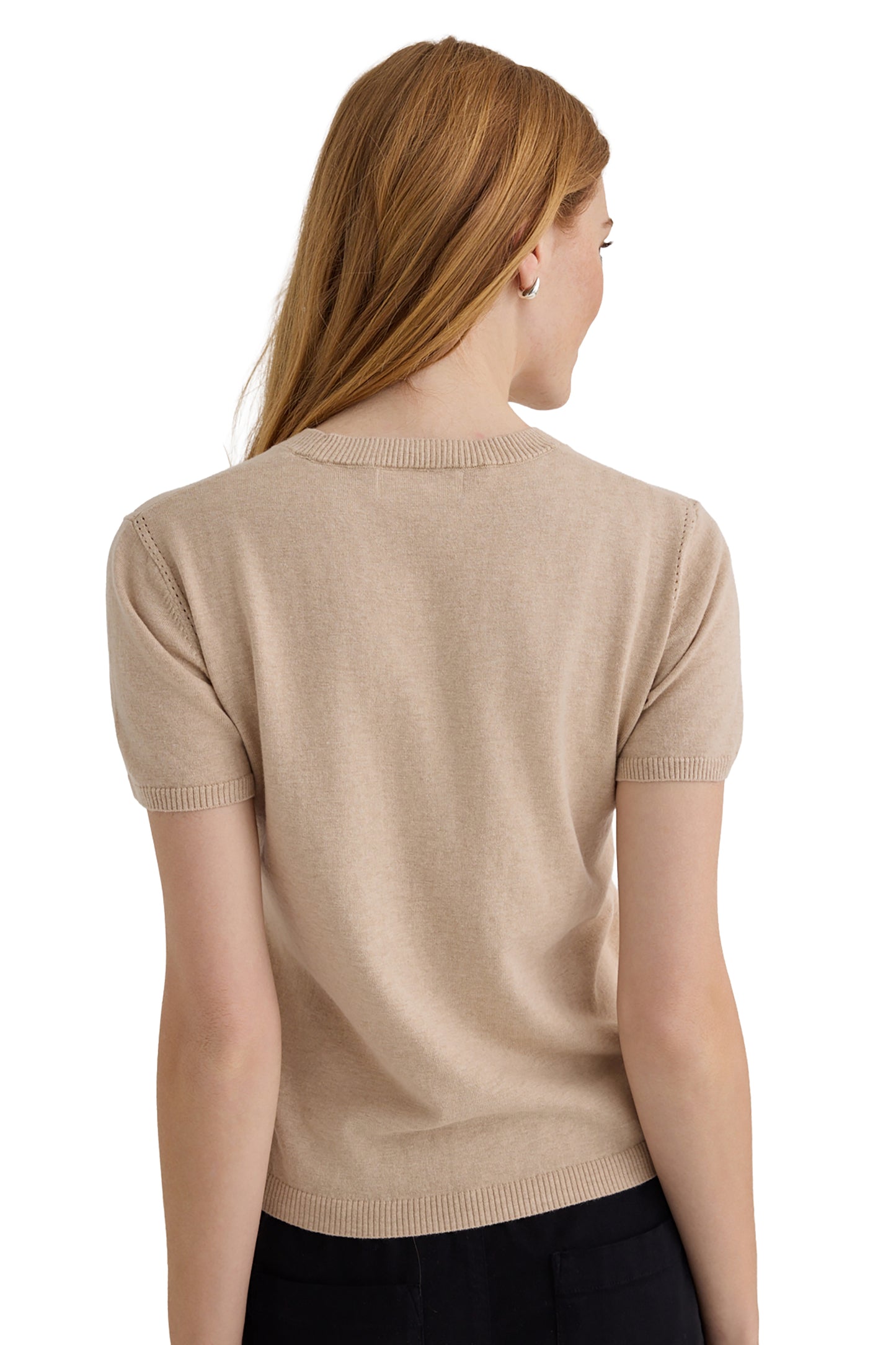 Bella Dahl Short Sleeve Crew Neck Knit Top