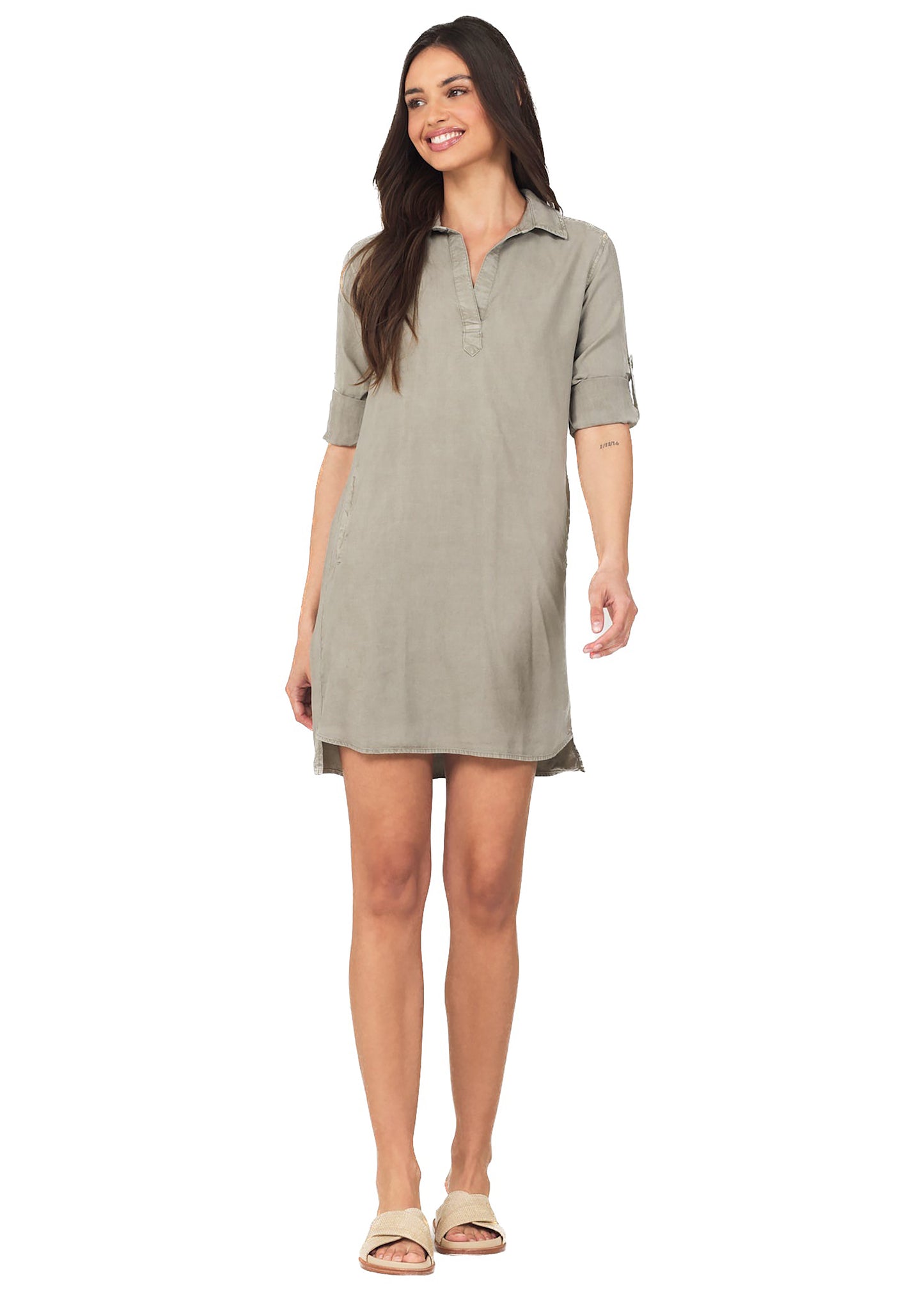 Bella Dahl Long Sleeve A-Line Dress