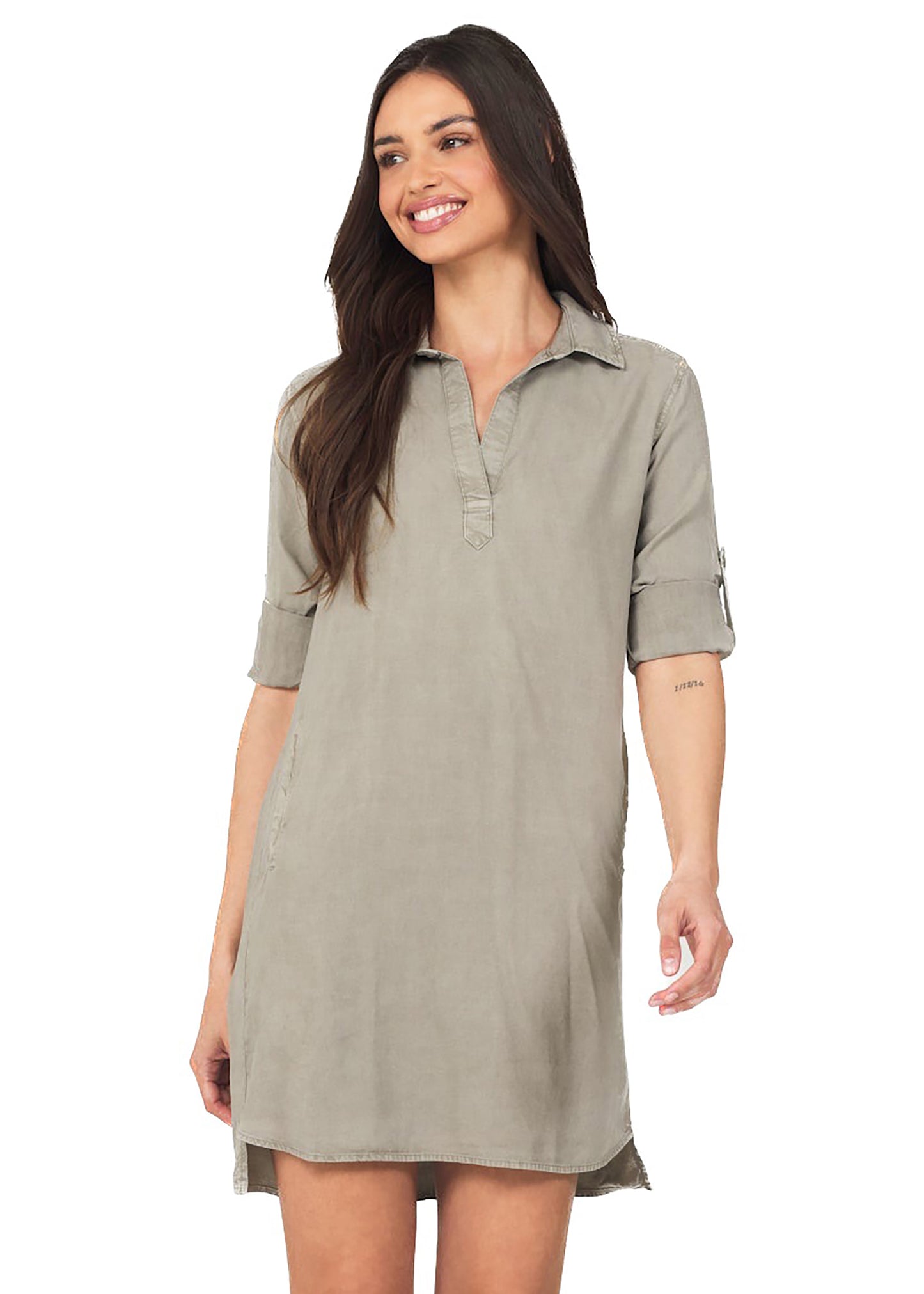 Bella Dahl Long Sleeve A-Line Dress