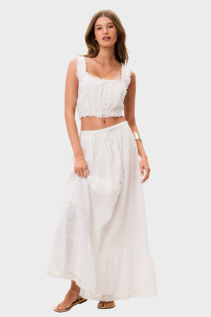 LOVESHACKFANCY Brina Maxi Skirt