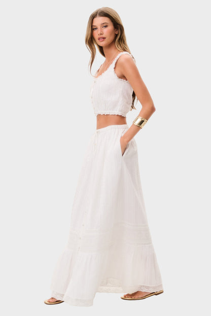 LOVESHACKFANCY Brina Maxi Skirt