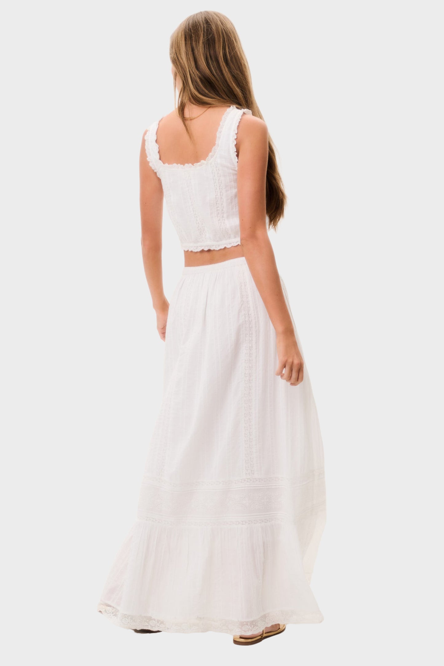 LOVESHACKFANCY Brina Maxi Skirt
