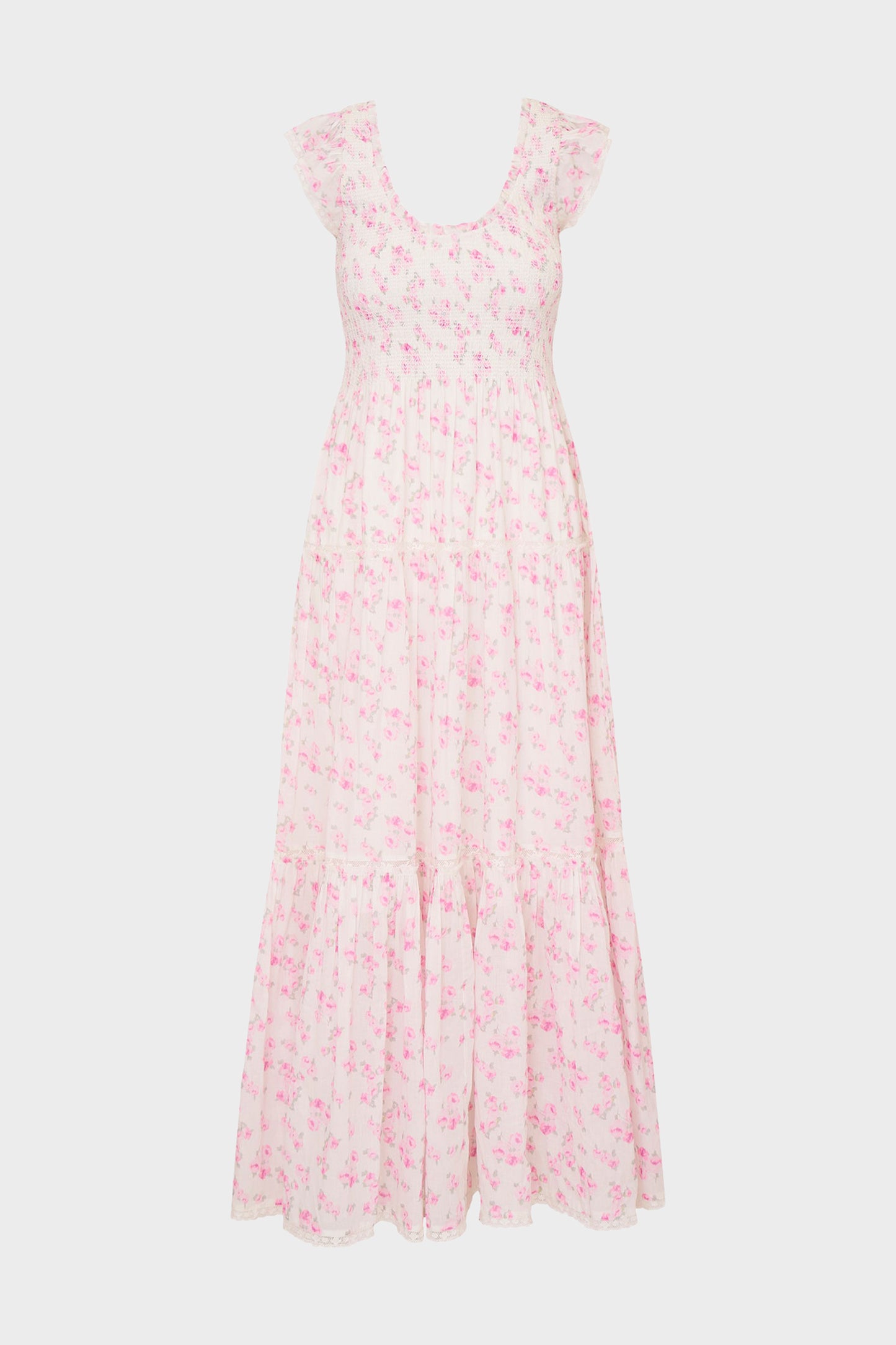 LOVESHACKFANCY Chessie Blooming Floral Maxi Dress