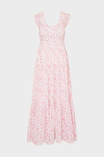 LOVESHACKFANCY Chessie Blooming Floral Maxi Dress
