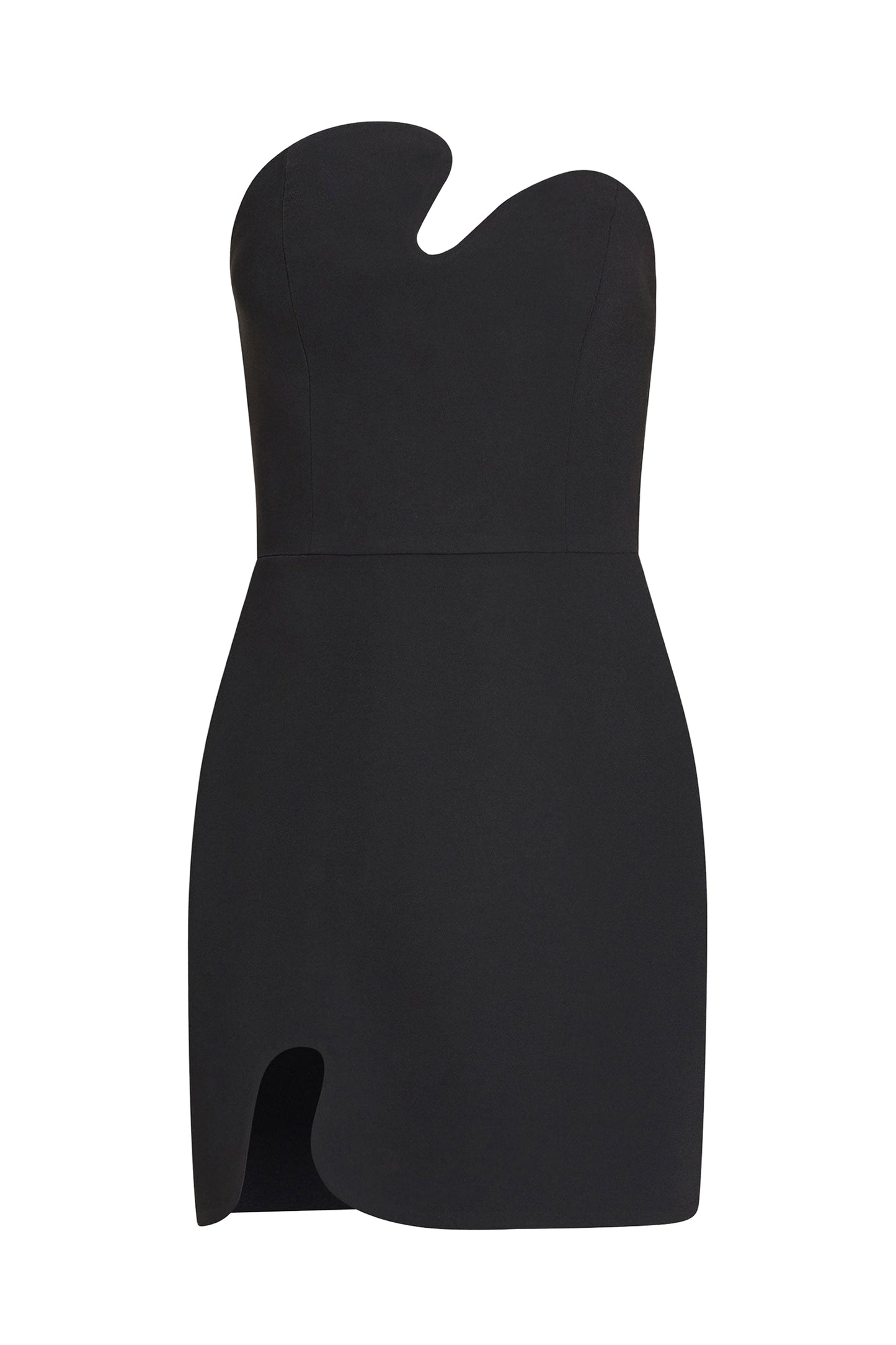 Amanda Uprichard Strapless Puzzle Mini Dress