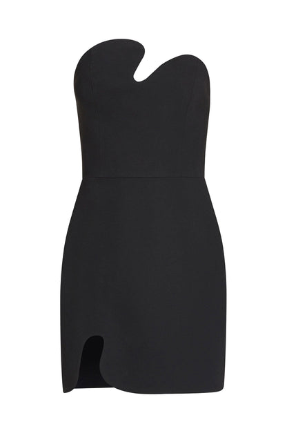 Amanda Uprichard Strapless Puzzle Mini Dress