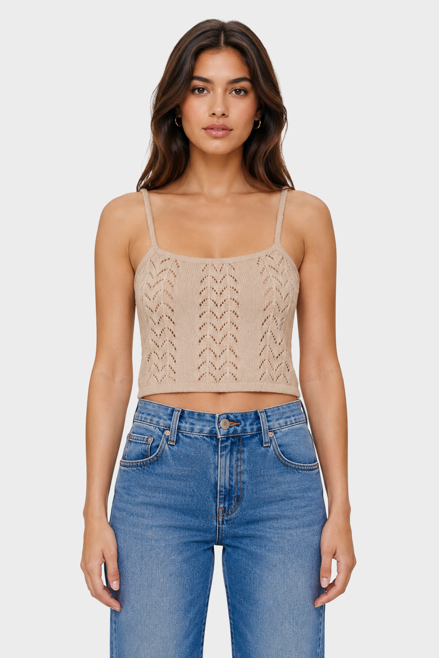 For Love & Lemons Evelyn Crochet Tank and Ruffle Cape