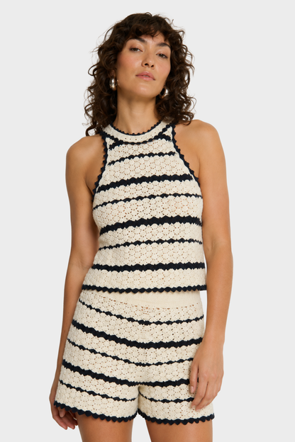 Nation Los Angeles Lucy Crochet top