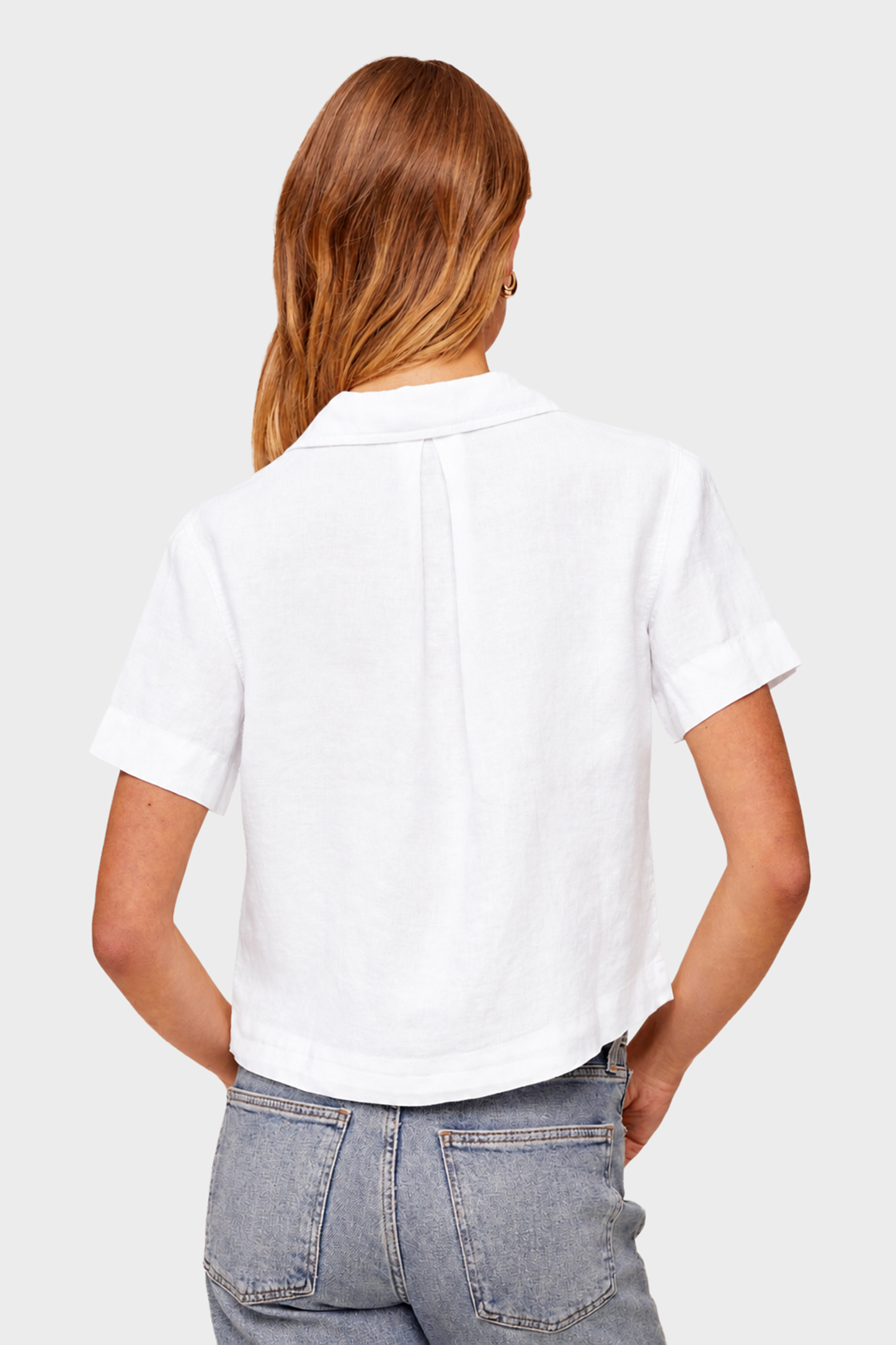 Bella Dahl Short Sleeve Flowy Button Down Shirt